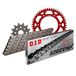 Kettingset DID Kettingset Alu 520ZVM-X / 106 Klinknagel Slot Rood voor Honda XR R 250 cc Bj. 1996-2004