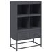 vidaXL Hoge kast 68x39x111,5 cm staal antracietkleurig