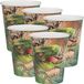 Santex gobelets jetables fête - Dinosaurus - 50 pièces - 270 ml - Brun/Vert