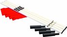 Precision - Set de drapeaux de coin - 183 centimètres - PVC - Rouge - 12 pièces