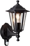 Brilliant Carleen Buiten wandlamp met bewegingssensor - Zwart