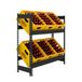 Simon Rack Simonbottle Drankratrek, voor 6 kratten, 2 planken, 100 kg flexpunt, 1000 x 1000 x 300 mm, drankrek, zonder schroeven, antraciet
