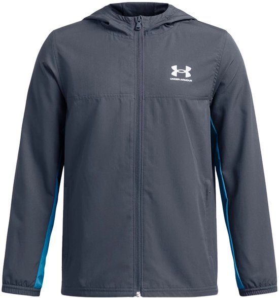 Under Armour Rival Woven Jacket Blue 18-20 Years Boys