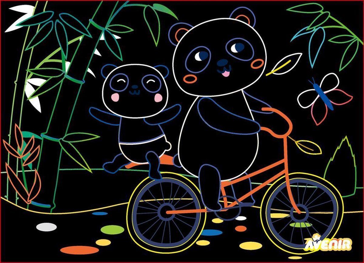 Avenir CG201723 Scratch Panda's - Multicolor - Papier - 2022 Model