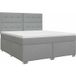 Maison Exclusive - Lit boxspring avec matelas Gris clair 140 x 190 cm Tissu