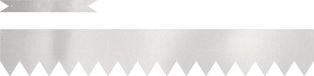 vidaXL Grasafscherming - 10 stuks - 100 x 0,05 x 15 cm - Roestvrij staal - Zilver