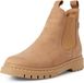 Tamaris - Dames - Laarzen - Beige - Leer - Maat 39