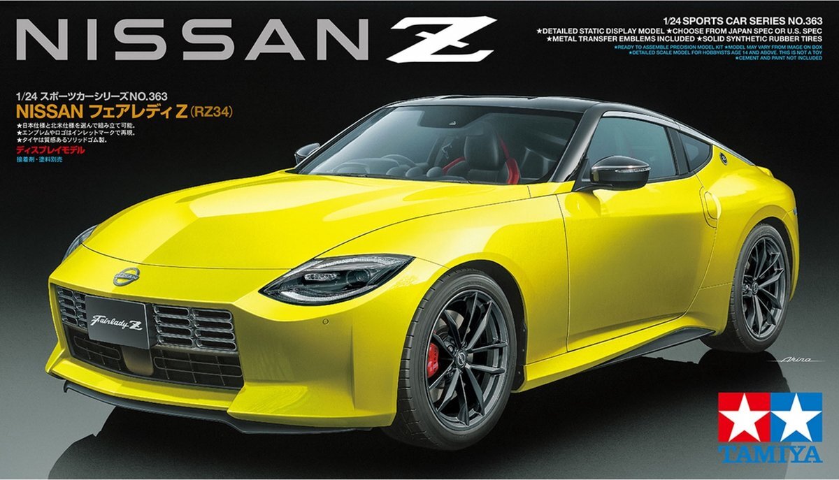 tamiya 1:24 24363 Nissan Z - Nissan Fairlady Z - RZ34 Plastic kit