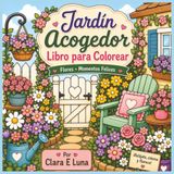 Jardin Acogedor: Libro para colorear: flores y momentos felices