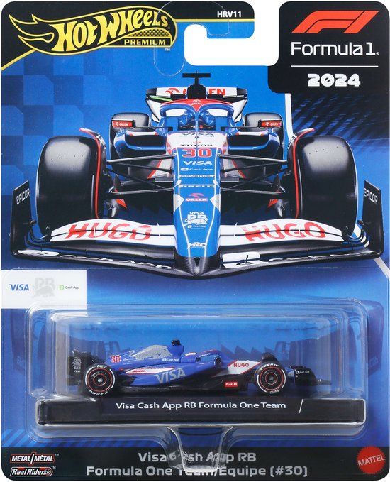 Hot Wheels Formule 1 1/64 JBM24 Visa Cash App RB F1 Team #30