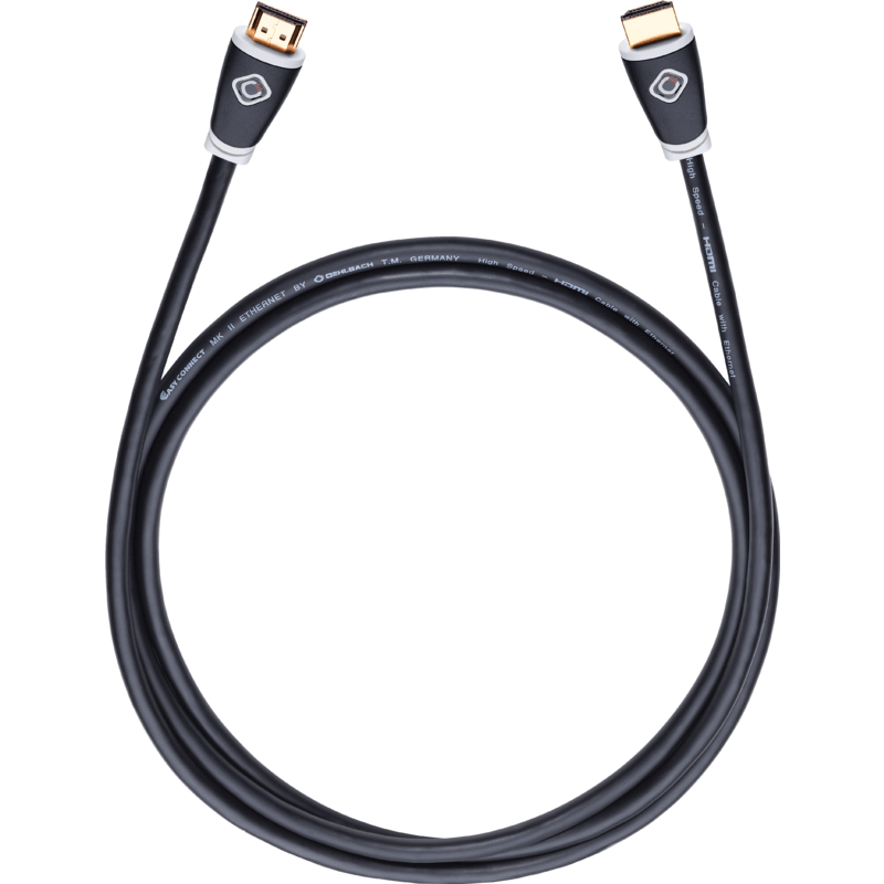 Oehlbach HDMI Aansluitkabel 1x HDMI-stekker - 1x HDMI-stekker 1.50 m Zwart