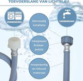 Markenlos Wan GmbH Inlaatslang veiligheidsinlaatslang - wasmachine en vaatwasser / Praktische aansluitingen 3m