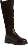 Marco Tozzi Dames Laarzen 2-26690-45 098 Zwart Leer Wol 36 EU