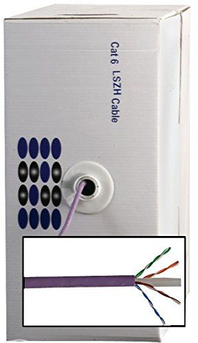 Power Pro Power Pro CAT6LOWS mZH Paars Cat6 Netwerk LSZH Kabel, 305 m