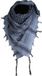 Jopies Premium PLO Doek met Kwasten Rondom - Zwart / blauw - 100% Katoen - 110x110cm