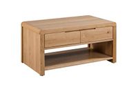 Julian Bowen Curve eiken salontafel