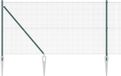 vidaXL Gelast draadhek met grondpennen 10 x 1,4 m PVC-gecoate Staal