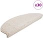 vidaXL Trapmatten 30 stuks 65x21x4 cm Wit Halfrond Groot
