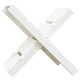 VidaXL Houtblokhouder 47x39,5x48 cm massief grenenhout wit