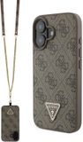 Guess Crossbody Strap geschikt voor iPhone 16 hoesje - Bruin