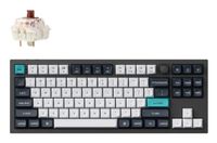 Keychron Q3 Max TKL Mechanisch Toetsenbord - 80% ISO Scandinavisch QWERTY - USB, RF Wireless, Bluetooth - RGB LED - Zwart/Wit