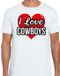 Bellatio Decorations Shoppartners Bv I love Cowboys verkleed t-shirt wit - heren - M