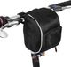 Sacoche de guidon de vélo multifonctionnelle - Libération rapide - Noir