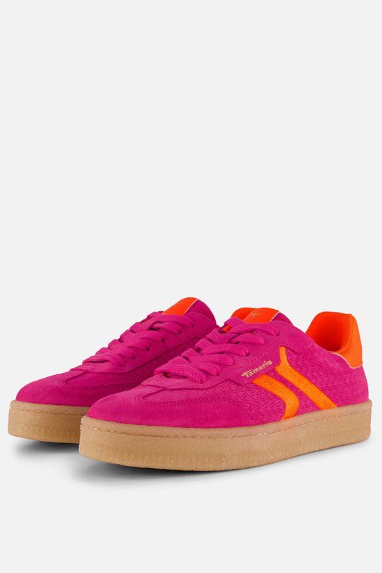 Tamaris Sneakers roze Suede - Maat 38
