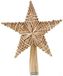 HEITMANN DECO Stro boomtopper - kerstboompiek ster van stro - kerstboomversiering van natuurlijk materiaal