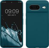 kwmobile telefoonhoesje geschikt voor Google Pixel 8 - Hoesje met siliconen coating - Smartphone case in mat petrol