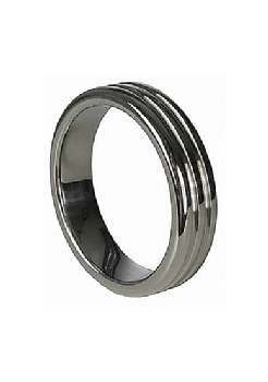 Shots Media Triune - Golden Black Ribbed C-Ring (10x40mm