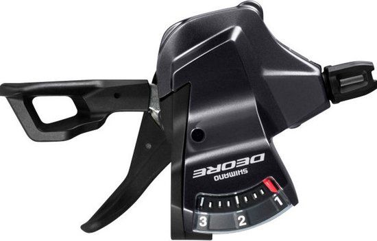Shimano Deore Trekking SL-T6000 - Versteller links - 2/3 speed - Zwart