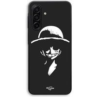 Maniacase Hoesje voor Samsung Galaxy A57 Monkey D. Luffy zwart-wit