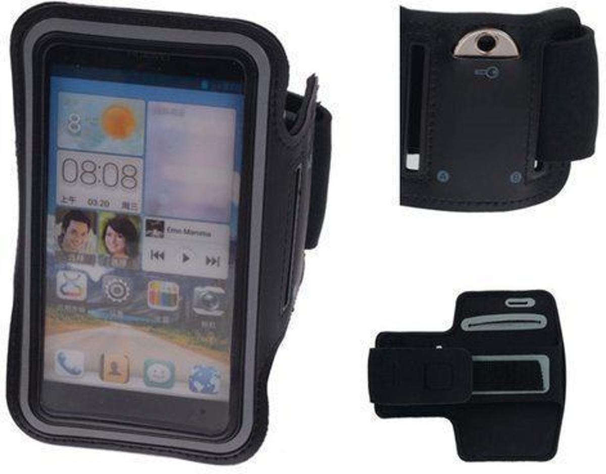 Best Cases Huawei Ascend Y221 Zwart Sport Armband Neopreen Gratis Verzending Snelle levering Veilig Betalen