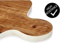 Merkloos Acacia hout Cutting board Brown White (25,7 x 1,5 x 40 cm)