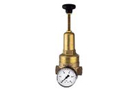 Drukregelaar RIEGLER Drukregelaar DRV 225, hogedruk-uitvoering, niet terugstuurbaar, incl. manometer, G 1 1/2, regelbereik 1,5-20 bar, PE max. 40 bar.