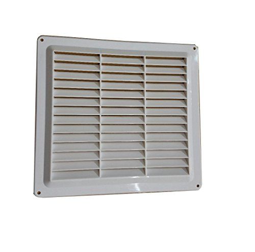 Bulk Hardware BH03798 ventilatierooster 229 mm x 229 mm - wit