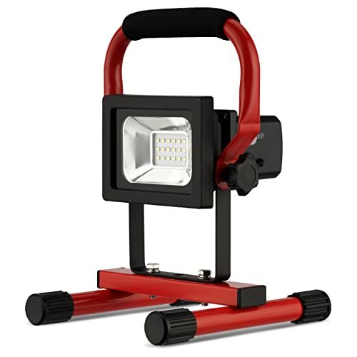 REV Accuspot LED Werklamp - 10W - 700lm - IP54 - Rood