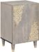vidaXL Badkamerkast Grijs 38 x 33 x 58 cm Massief Mango Hout
