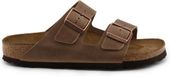 Birkenstock Arizona FL WB Narrow Unisex Slippers - Tabacco Brown - Maat 37