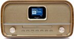 Soundmaster NMCDAB990GOLD - Retro DAB+/FM Radio CD Player Bluetooth USB - Brown