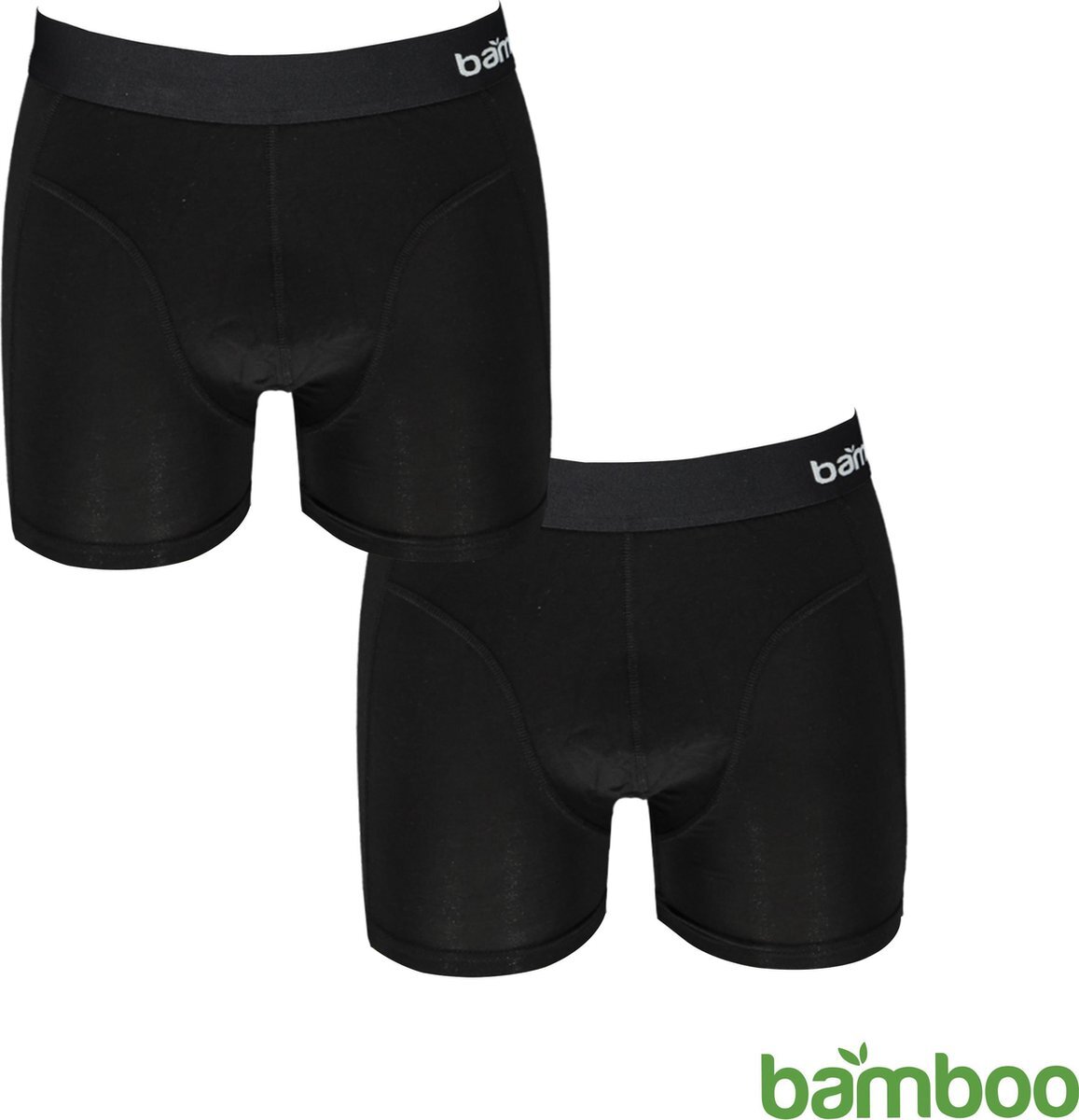 Apollo Bamboo Boxershort - Heren - Zwart - 2 pack - Maat XXL