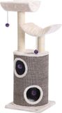 Nobby Krabmeubel Kaduna - Krabton - Beige/Grijs - 45 x 45 x 118 cm