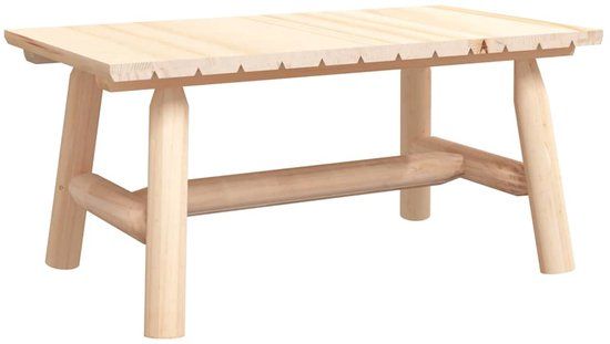 vidaXL Salontafel 90x50x41 cm massief vurenhout