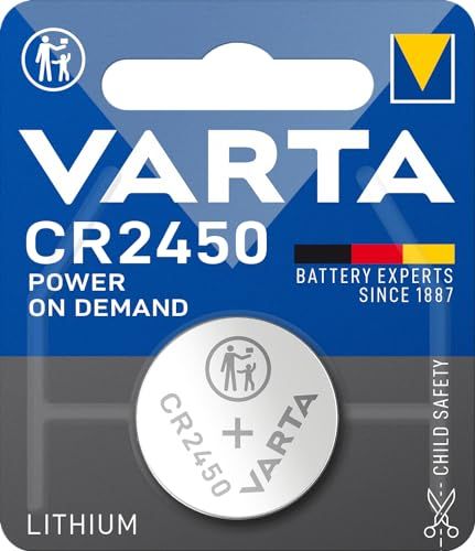 VARTA Knoopcelbatterijen CR2450, 10 stuks, Power on Demand, Lithium, 3 V