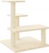 vidaXL Arbre à chat avec poteaux à gratter en sisal 61 cm couleur crème