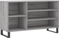 vidaXL Schoenenkast 102x36x60 cm bewerkt hout sonoma grijs