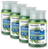 tetesept Bain marin pour la saison froide - bain de santé pour la saison froide avec 6 huiles essentielles - additif de bain apaisant avec sel de mer naturel - 4 x 600 g