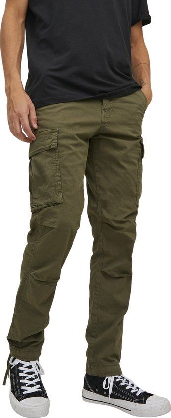 JACK & JONES Ace Tucker Cargoa heren cargo broek - groen - Maat 33/32