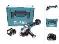 Makita DGA 519 F1J accu-haakse slijper 18 V 125 mm borstelloos X-Lock + 1x accu 3,0 Ah + Makpac - zonder oplader